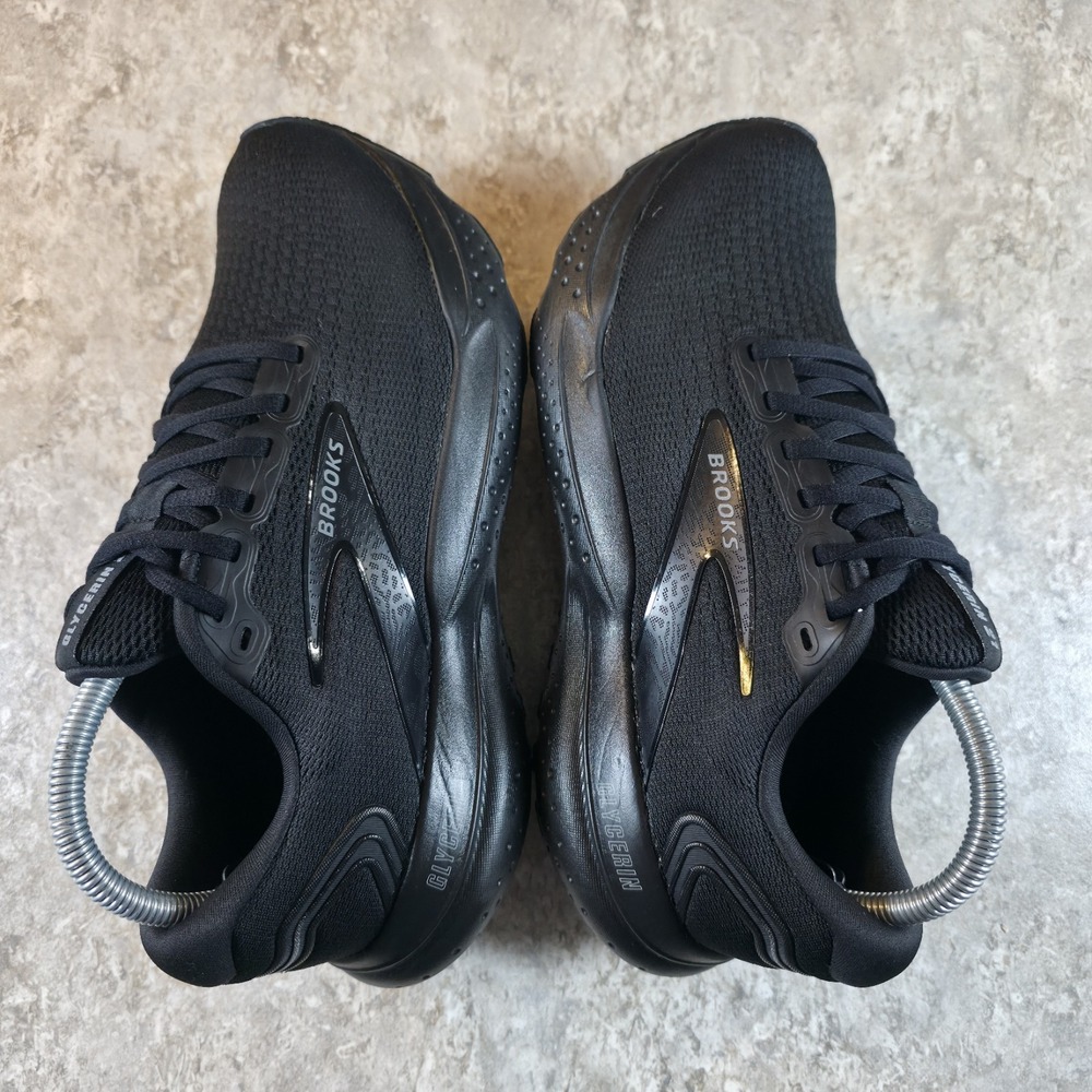 Brooks Glycerin 21 Womens 10 B Triple Black Running Shoes Sneakers *Worn Once - Picture 3 of 10
